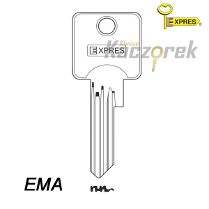 Expres 210 - klucz surowy mosiężny - EMA